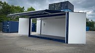 20ft Side Opening Container with Canopy, Open Door