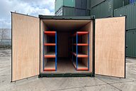 Ply Lined Shipping Container with Racking 