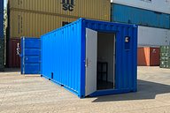 Personnel Door on the end of Shipping Container