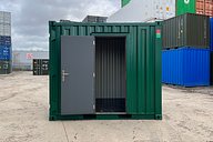 Personnel Door on Small Green Container