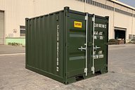 Green 8ft Shipping Container