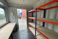 Shelving System in Shipping Container