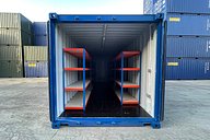 Racking in a Shipping Container